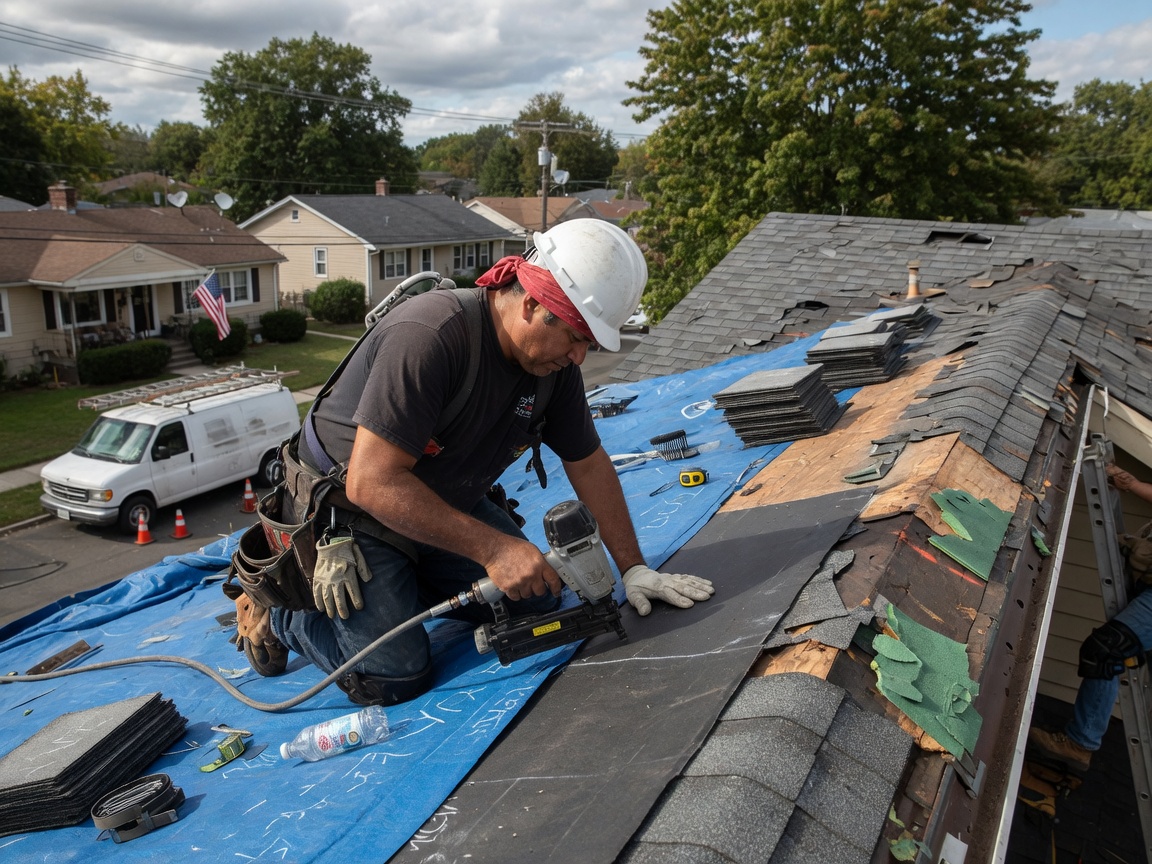Roofing work by Elite Roofing Lakewood CA in Lakewood, CA